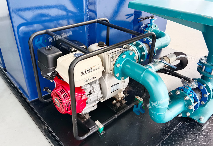 Gasoline engine mud pump