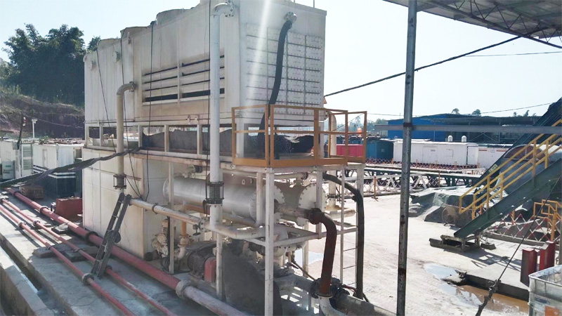drilling fluid cooling system
