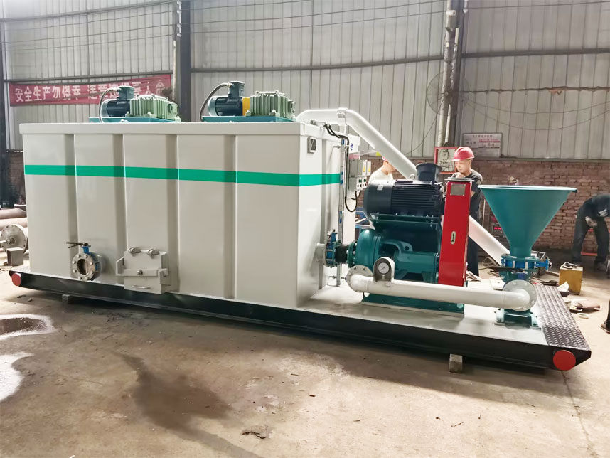 Shear mud mixing system